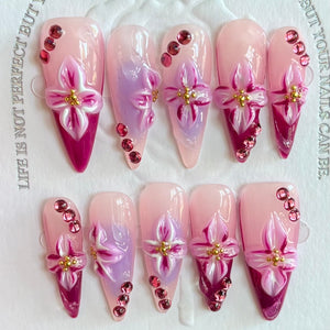 Long Length Press On Nail Selections