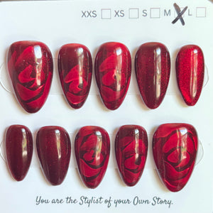Short Almond 847-885 Design Press On Nail Selections