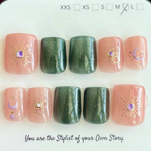 49 Press On Nail Set Size M/1