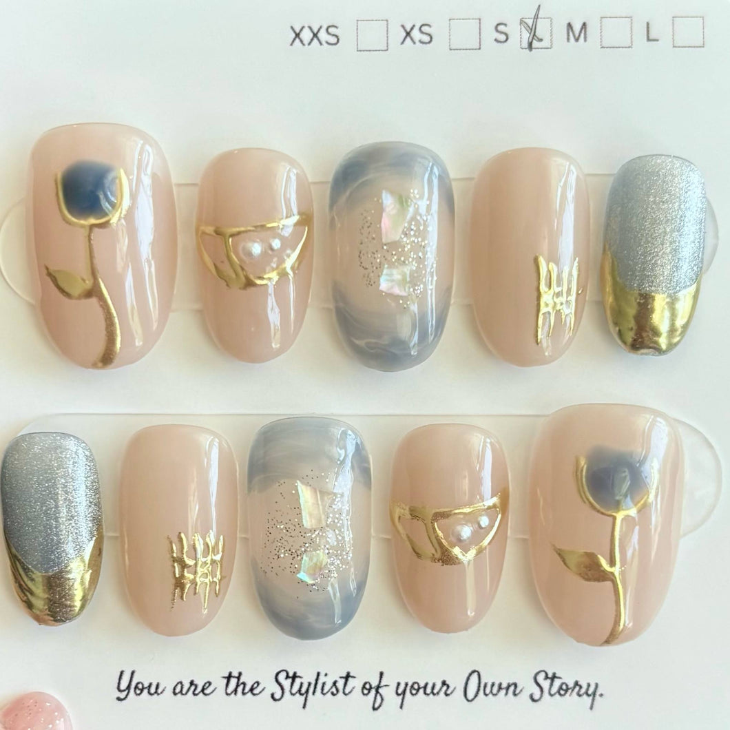 NEW Short Oval 925-950 Press On Nail Selections