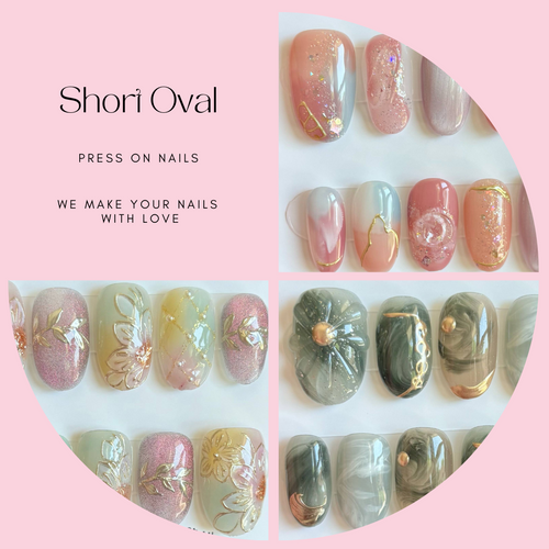 Short Oval 900-924 Design Press On Nail Selections
