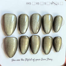 Short/ Medium Almond Cat Eye 700-722 Press On Nail Selections