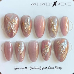 Short Almond 830-856 Design Press On Nail Selections