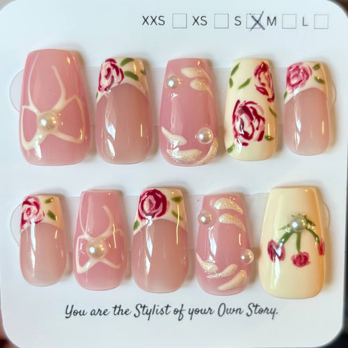 67 Press On Nail Set Size S