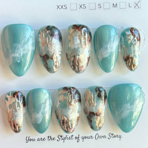 Short Almond 830-856 Design Press On Nail Selections