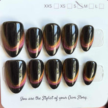Short/ Medium Almond Cat Eye 700-722 Press On Nail Selections