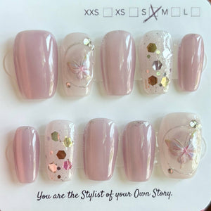 Short Coffin/Square 400-430 Press On Nail Selections