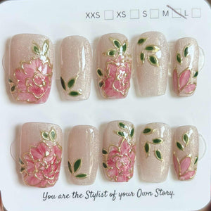 Short Coffin/Square 430-446 Press On Nail Selections