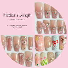 Coffin/Square Medium Length 500-525 Press On Nail Selections