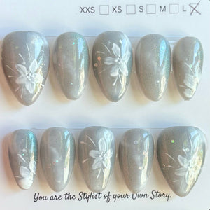 Short Almond 857-885 Design Press On Nail Selections