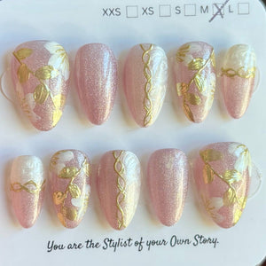 Short Almond 830-856 Design Press On Nail Selections