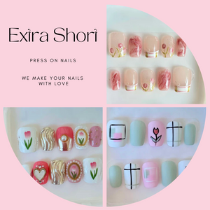 Extra Short Length Press On Nail Selections