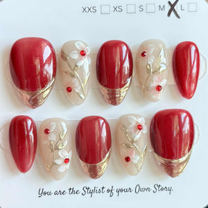 Short Almond 830-856 Design Press On Nail Selections