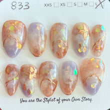 NEW Short Almond 830-856 Design Press On Nail Selections