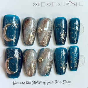 Short Coffin/Square 430-446 Press On Nail Selections