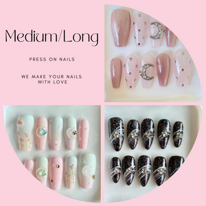 Medium/Long Length Press On Nail Selections
