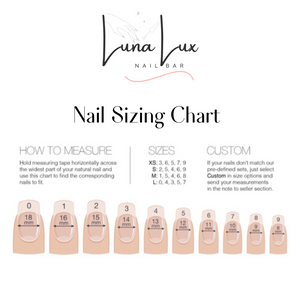 Pink Ribbons Press On Nail Set Size M/1