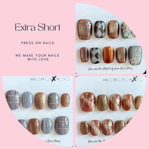 Extra Short 256-266 Press On Nail Selections